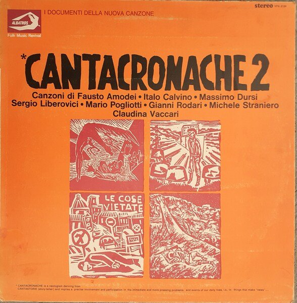 LP CANTACRONACHE 2 Albatros Folk Music Revival VPA 8124-B del …