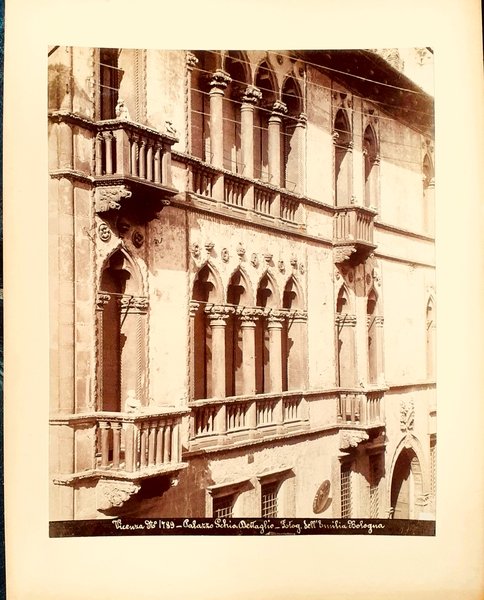 Albumina originale "Palazzo Schio" Vicenza Fotografia dell'Emilia Bologna 1880 ca.