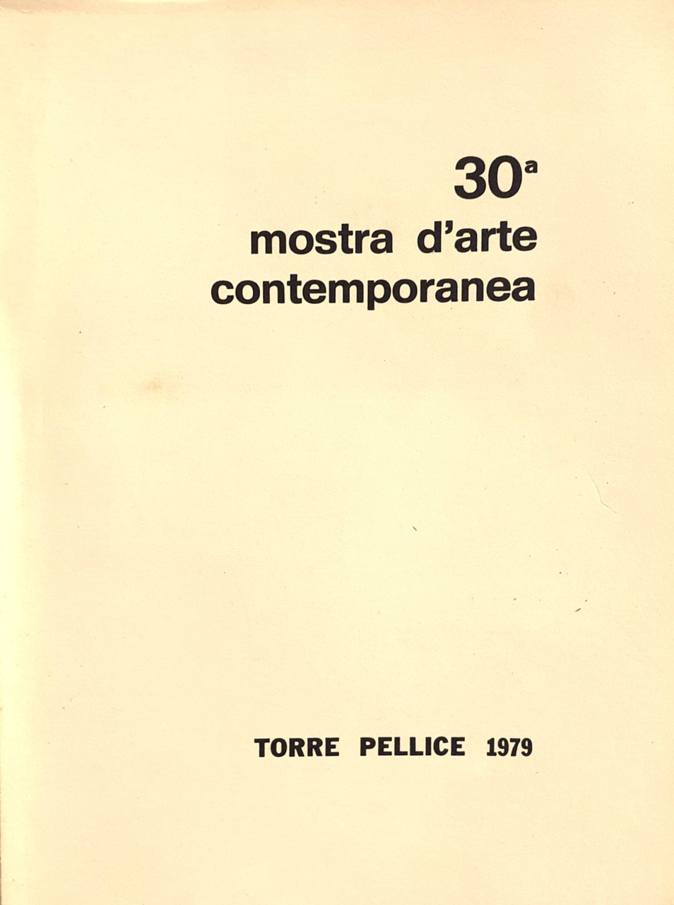 30ª mostra d'arte contemporanea / XXX mostra d'arte contemporanea