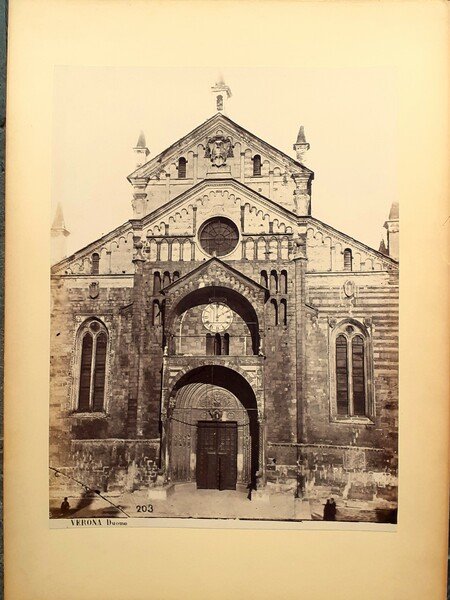 Albumina originale Verona Duomo 1880 ca.