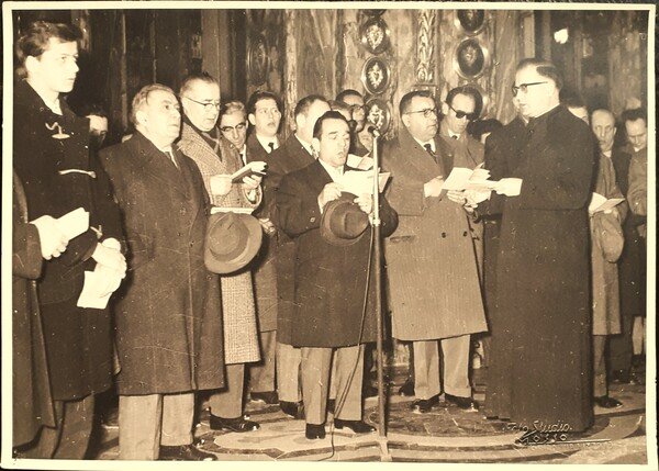 Fotografia originale Gruppo Cantori alla Consolata di Torino anni '60