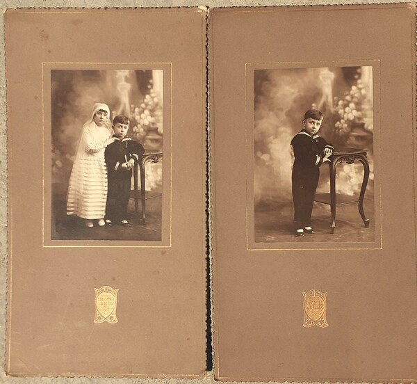 Due fotografie originali Studio T. Bassanesi A. Allais Torino 1911 …
