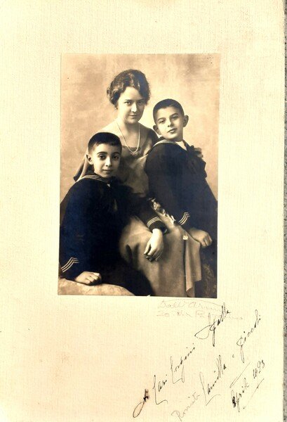 Ritratto di famiglia foto originale Dall'Armi Torino 1923