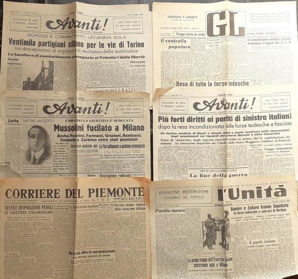 Giornali periodo liberazione 1945