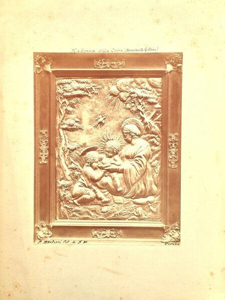 Albumina di Pietro Paolo Bertieri "Madonna della Coppa (Benvenuto Cellini) …