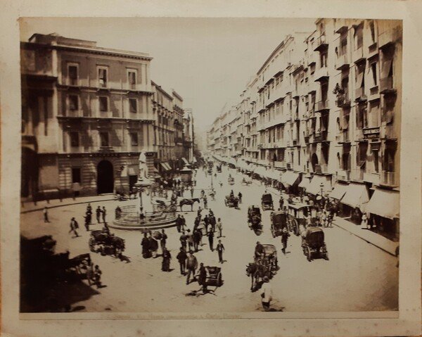 Due albumine originali Vedute di Napoli fotografo Giorgio Sommer 1870 …