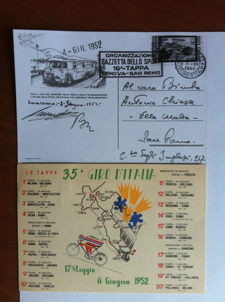 35^ Giro d'Italia ciclistico 17 Maggio - 8 Giugno 1952 … | Immagine principale