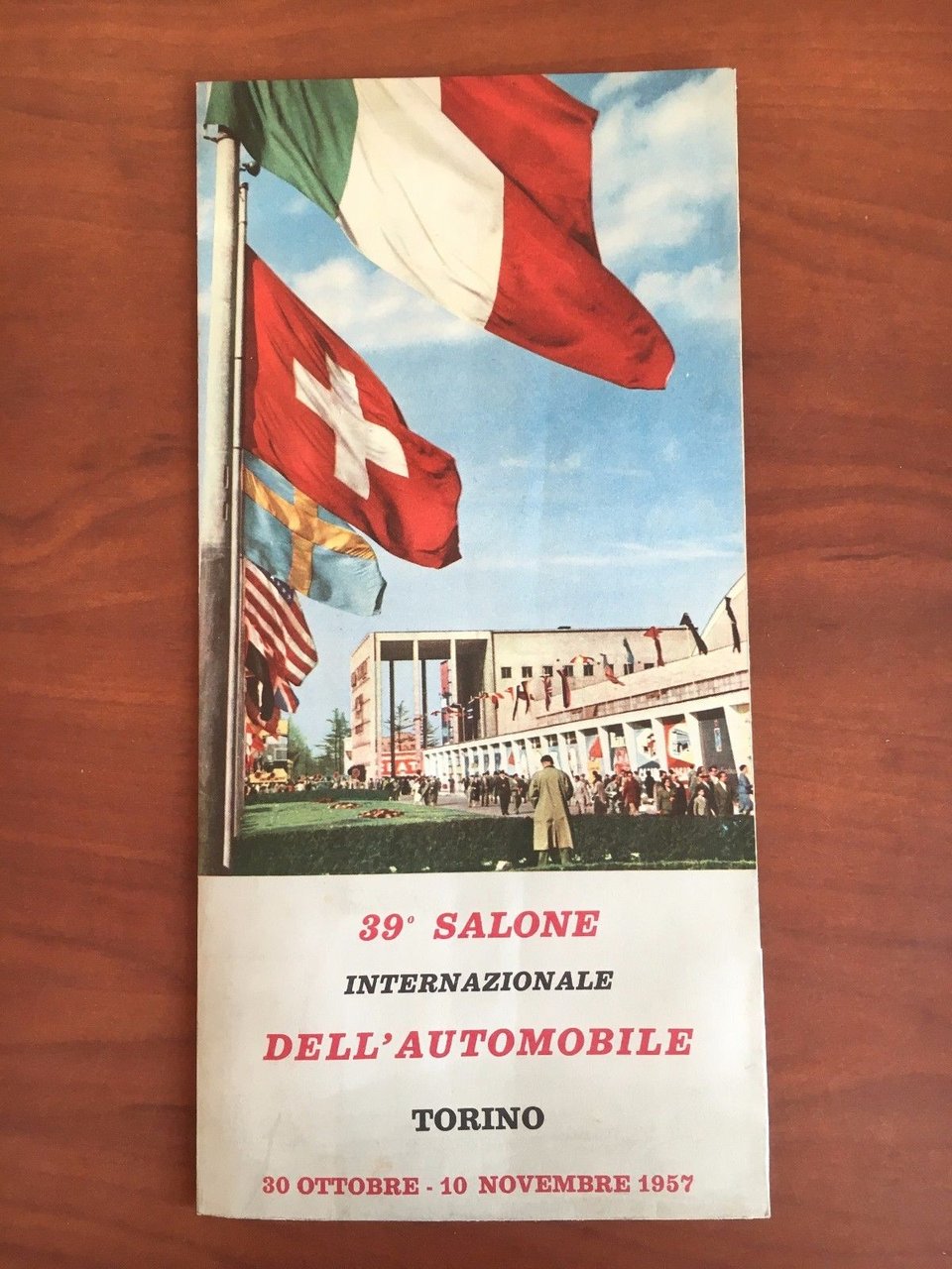 39^ Salone Internazionale dell'Automonile Torino 1957 pieghevole - E22525