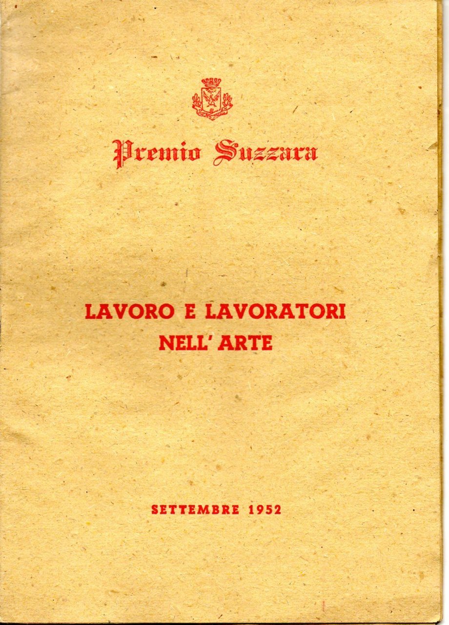 5^ Premio Suzzara 1952 con apertura di Cesare Zavattini