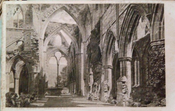 Cartolina Postcard early '900 UK Tintern Abbey Nave Est - …