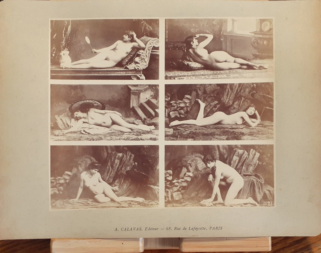 6 immagini Studi di nudo femminile ad uso dei pittori …