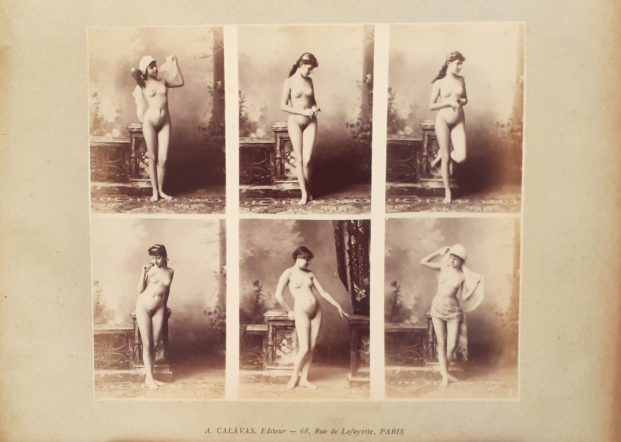 6 immagini Studi di nudo femminile ad uso dei pittori …