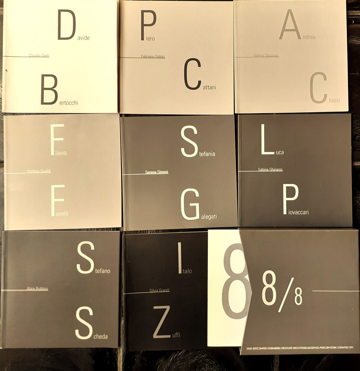 8/8. 8 artisti, 8 critici, 8 stanze. Davide Bertocchi, Piero …