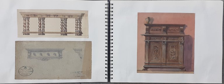 91 Disegni Mobili Campionario ditta Treves Torino inizi '900