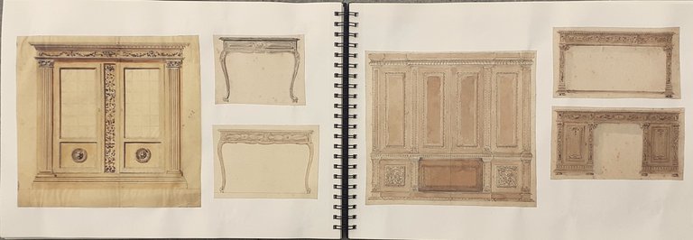 91 Disegni Mobili Campionario ditta Treves Torino inizi '900