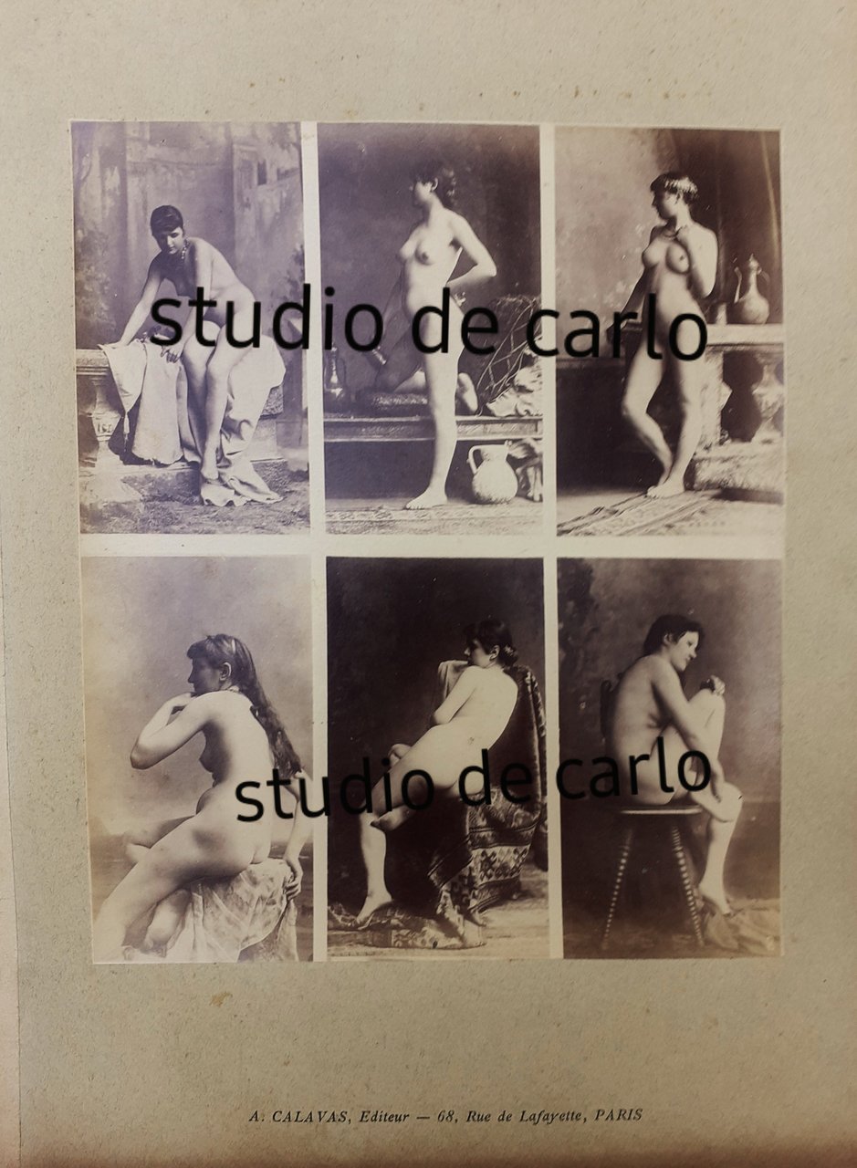 A. Calavas Albumine originali - studi di nudo A. Calavas …