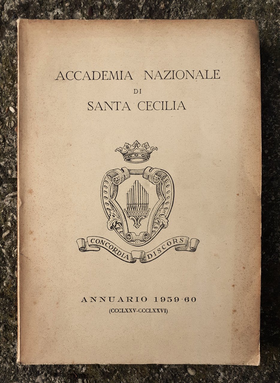 Accademia Nazionale di Santa Cecilia Annuario 1959-60
