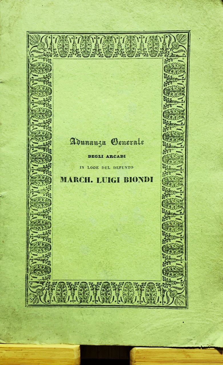 Adunanza generale tenuta dagli Arcadi nella Sala Serbatojo in lode … | Immagine principale