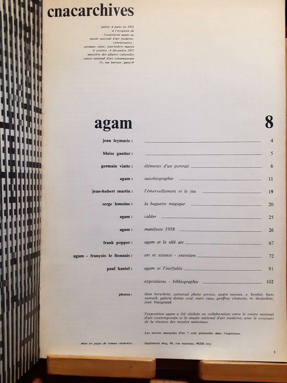 Agam 8 cracarchives Paris 1972 | Immagine Gallery 2