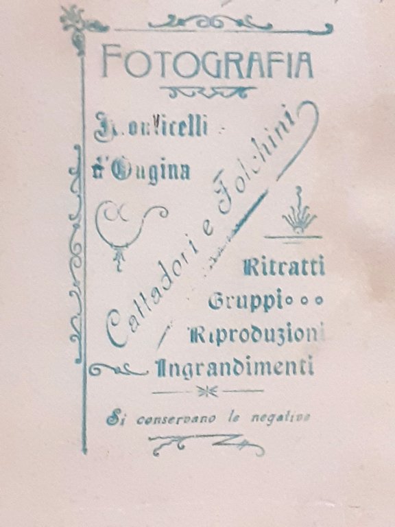 Albumina formato Margherita fotografi Cattadori e Folchini 1890 circa | Immagine Gallery 2