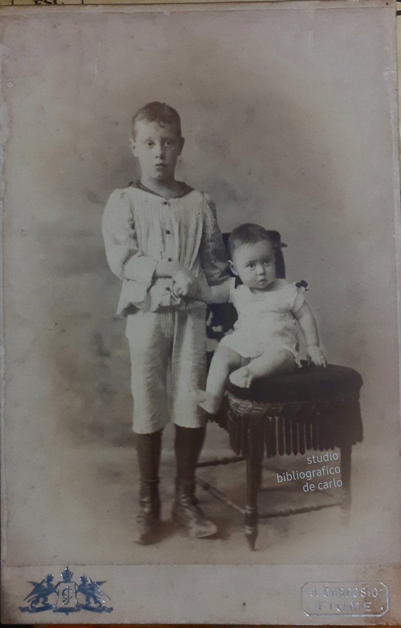 Albumina originale Fotografo J. Carposio Fiume Via St.Andrea 1894