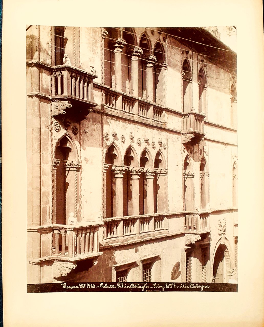Albumina originale "Palazzo Schio" Vicenza Fotografia dell'Emilia Bologna 1880 ca. | Immagine principale