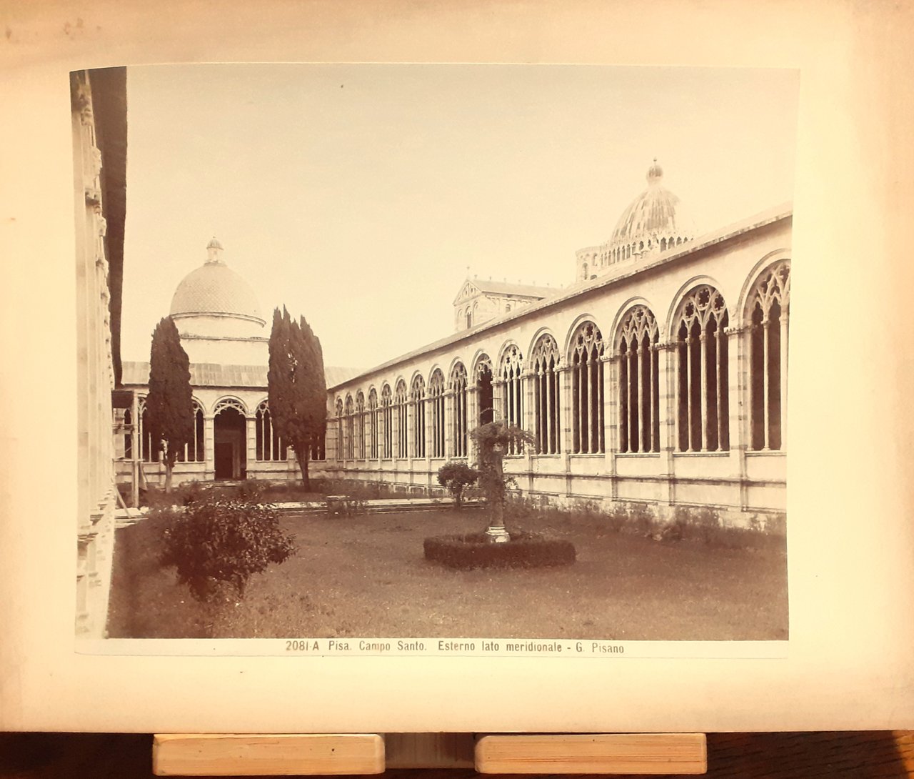 Albumina originale Pisa camposanto G. Pisano 1890 ca. | Immagine principale