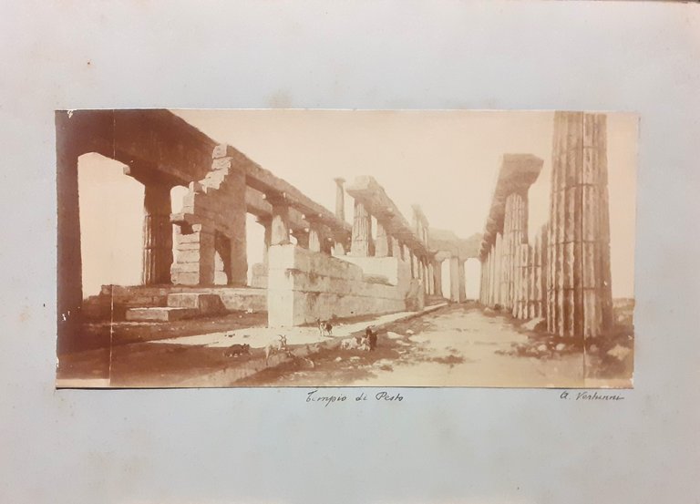 Albumina originale riproduzione di un opera pittorica del Tempio di …