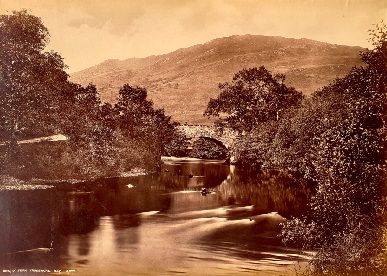 Albumina storica originale Brig o' Turk Trossachds photo G.W.W. 1880 …