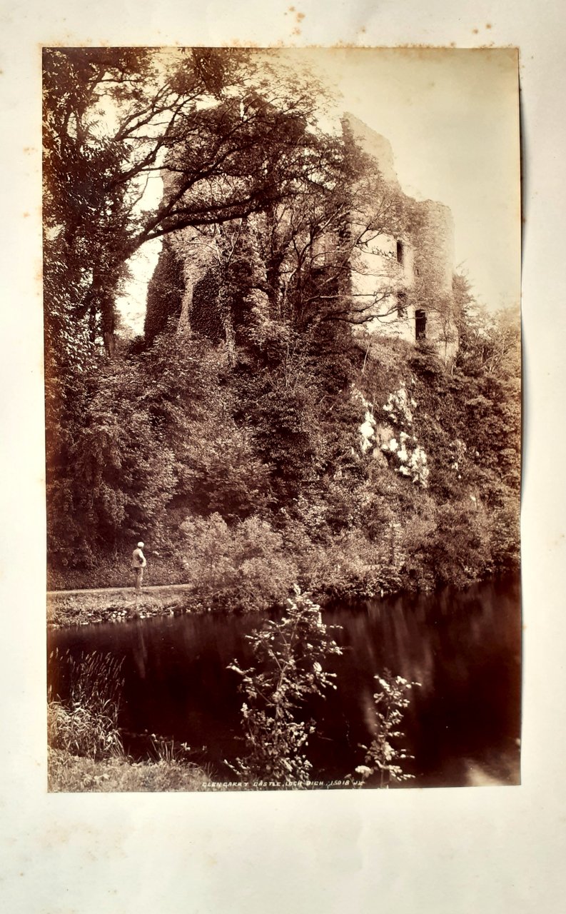 Albumina storica originale Glengarry Castle, Loch Dich 1885 ca.
