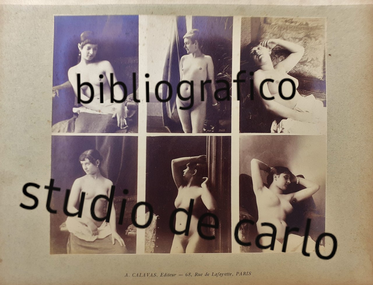Albumine originali - studi di nudo A. Calavas Editeur Paris …