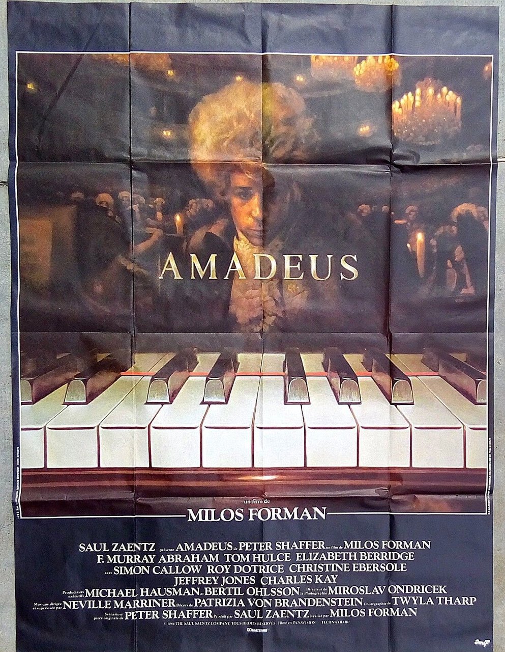 AMADEUS Manifesto grande - regia Milos Forman