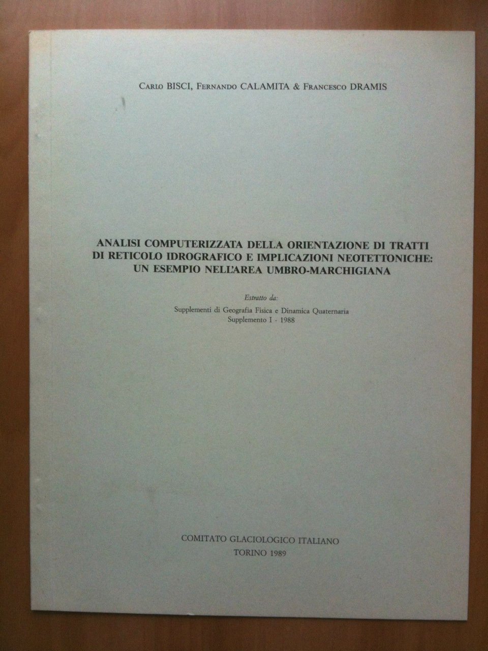 Analisi orientazione tratti di reticolo idrografico implicazioni neotettoniche