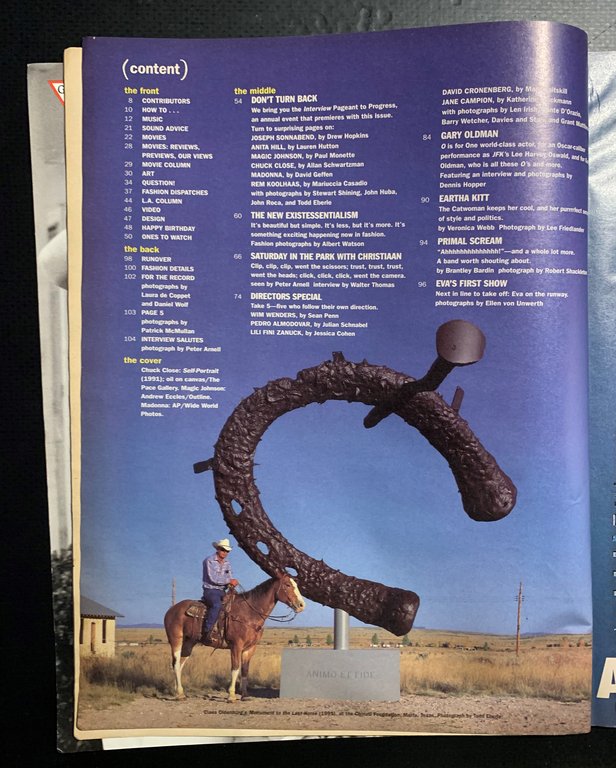 Andy Warhol's Interview january 1992 Vol. XXII No. 1 Make …