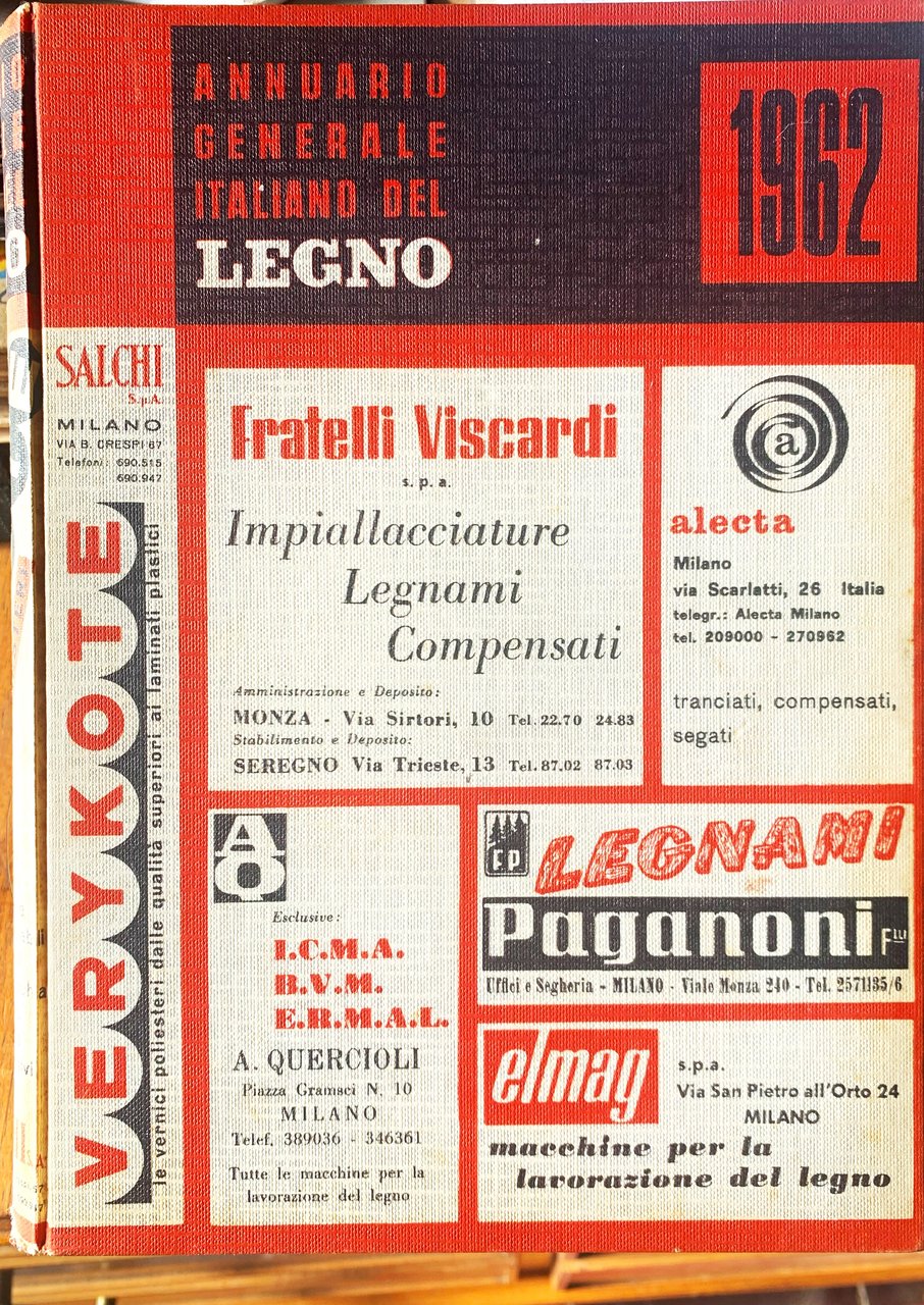 Annuario Generale Italiano del Legno 1962 | Immagine principale