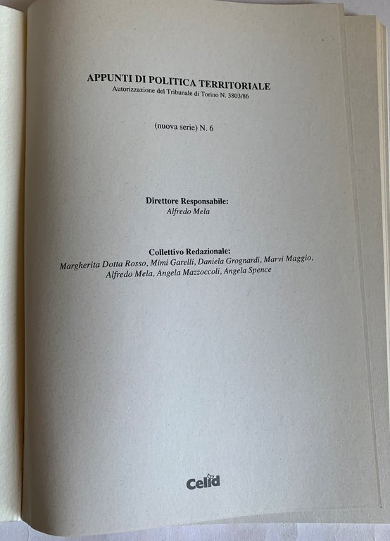 Appunti di Politica Territoriale (nuova serie) N. 6 Sulle periferie …