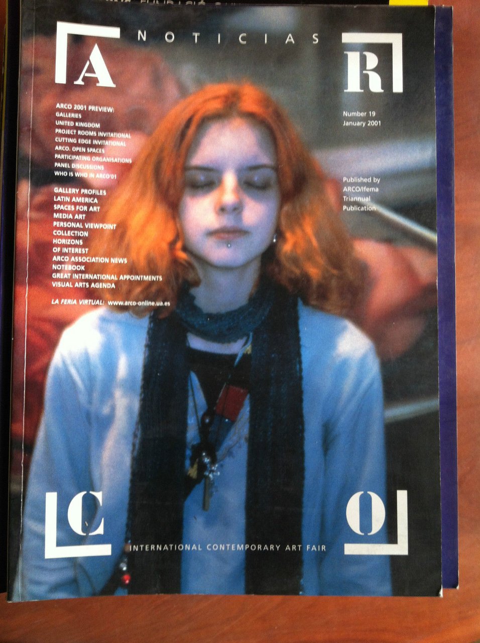 ARCO Notocias International n^ 19 Contemporary Art Fair Cover: Carmela …