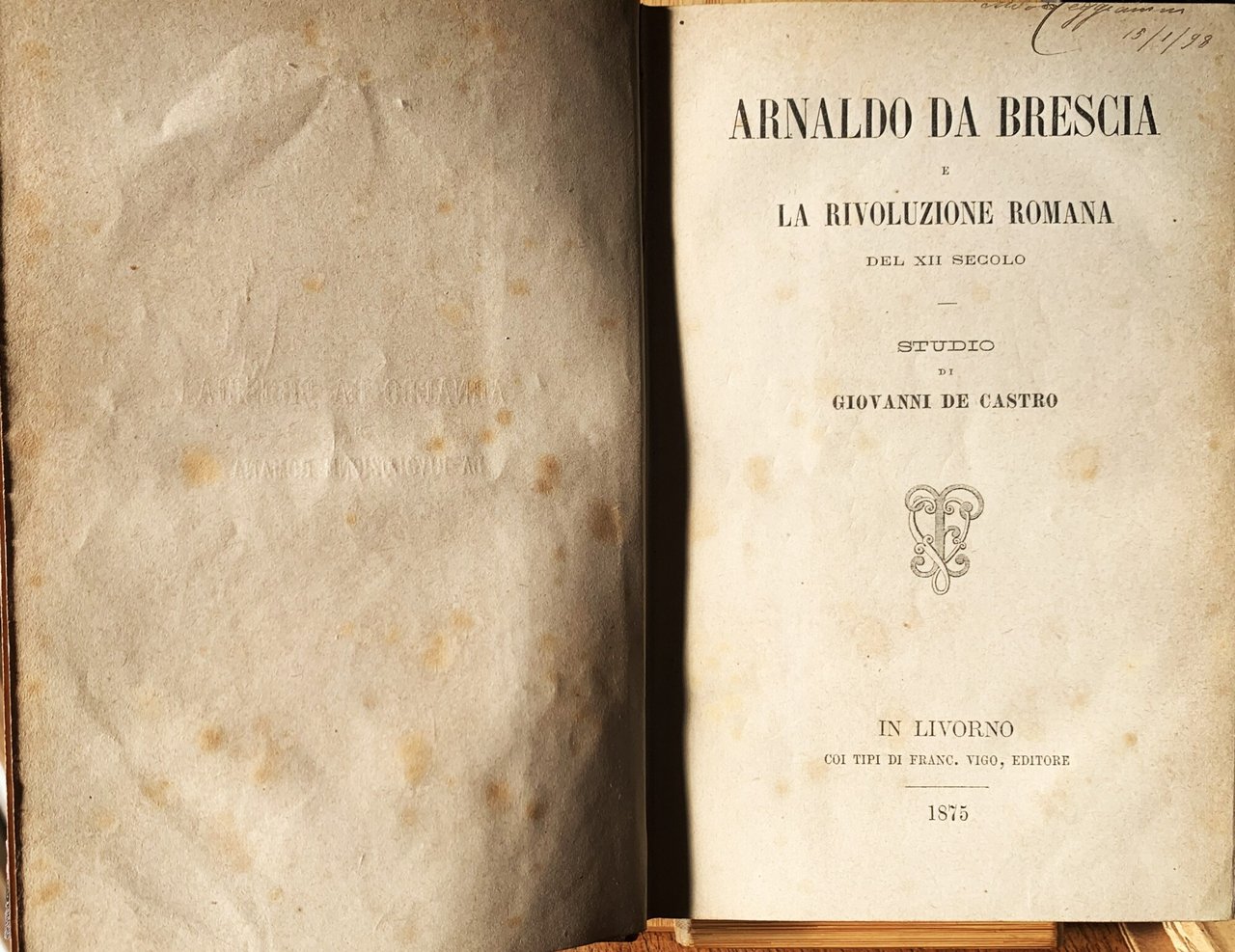 Arnaldo da Brescia e la rivoluzione romana del XII secolo | Immagine principale