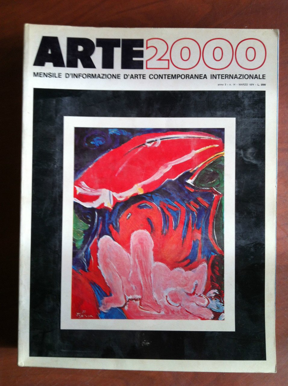 ARTE 2000 Anno 3 n^ 14 Marzo 1974 Cover: Edouard …