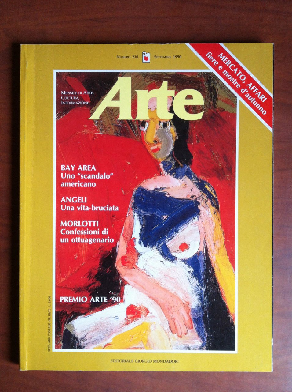 Arte Anno XX n^ 210 Settembre 1990 Cover: Joan Brown- …