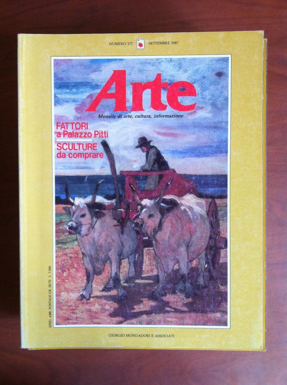 ARTE n^ 177 Settembre 1987 Cover: Giovanni Fattori - E14141 | Immagine principale