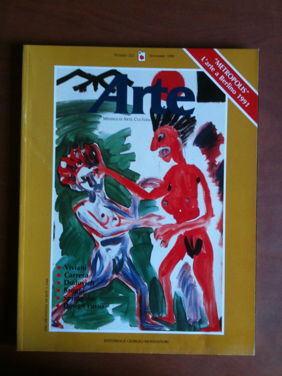 ARTE n^ 212 Novembre 1990