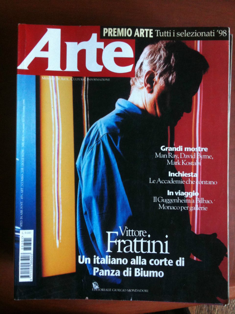 ARTE n^ 301 Settembre 1998 | Immagine principale