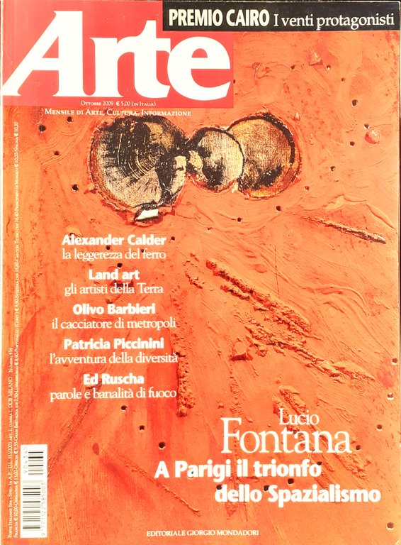 ARTE n^ 434 Ottobre 2009 Lucio Fontana