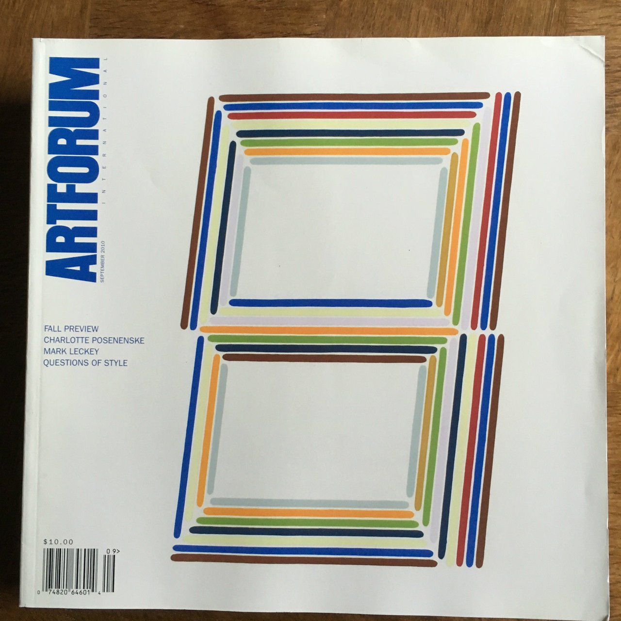 Artforum n^ 1 September 2010 Cover: Tauba Auerbach - E21268