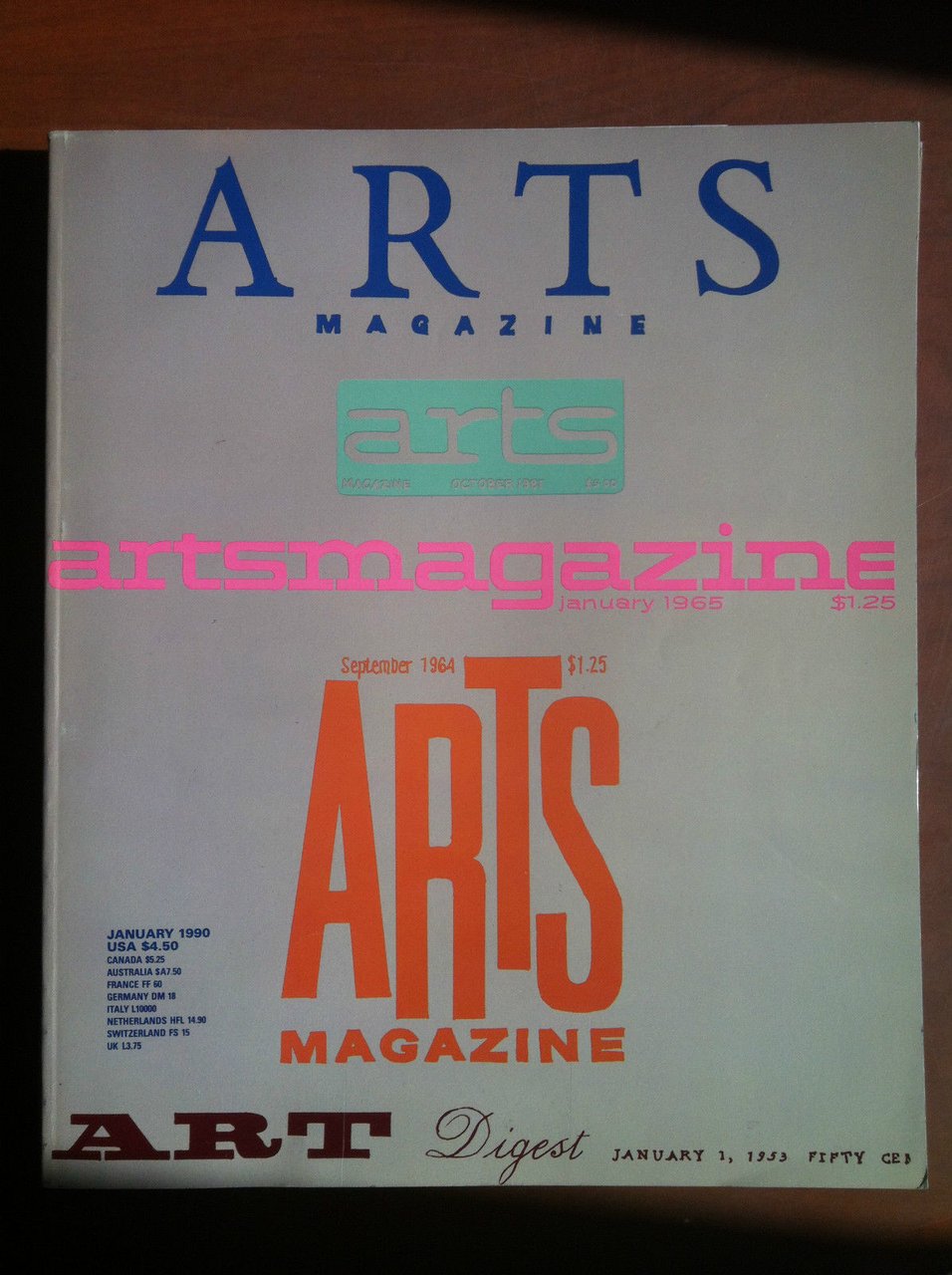 Arts Magazine January 1990 Cover: Silvia Kolbowski