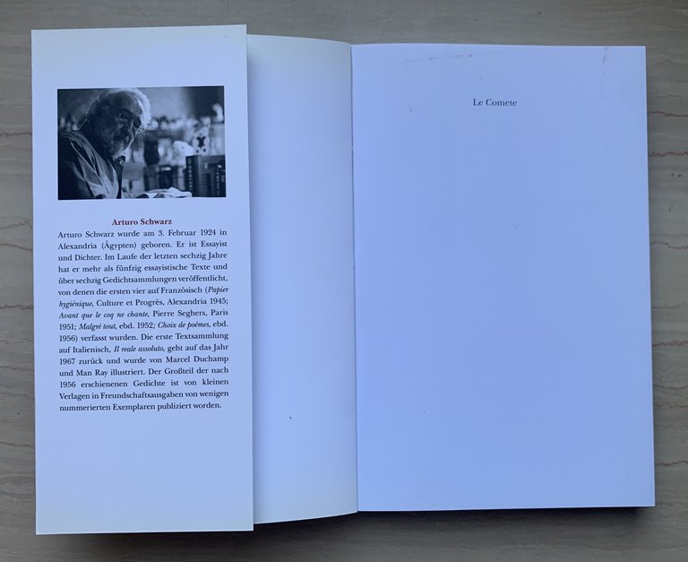 Arturo Schwarz. Muy zur Wahrheit: Empathische Wechselbeziehungen