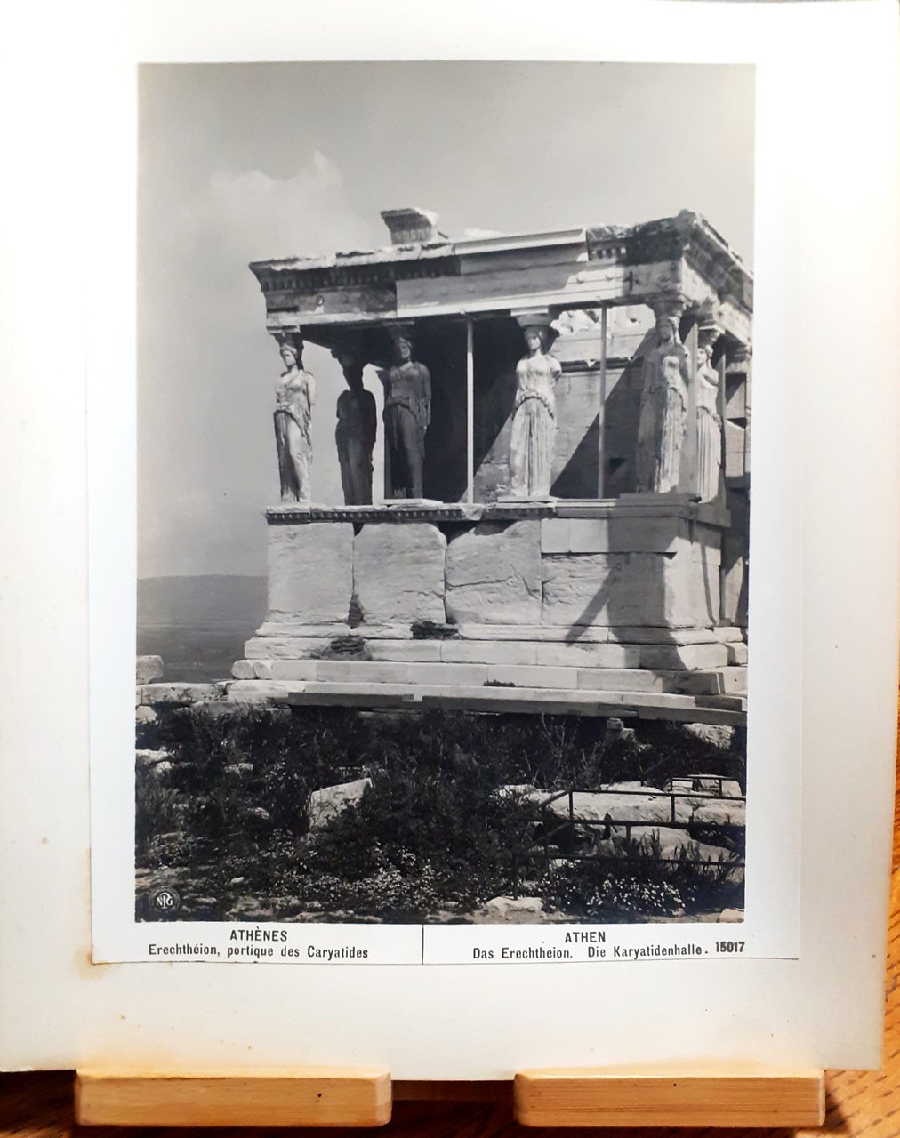 Athènes Erechthéion, portique des Caryatides Photo Gesellschaft Berlin 1906…