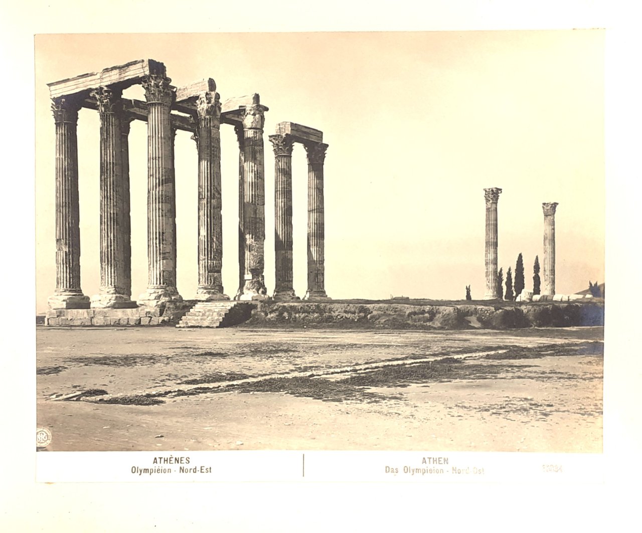 Athènes Olimpiéon -Nord-Est Photographische Gesellschaft Berlin 1906…