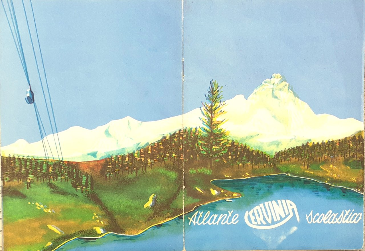 Atlante scolastico Cervinia Circolo Ricreativo Culturale 1950 c.